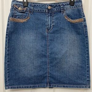 VSH High Rise Jean Skirt Size 6
